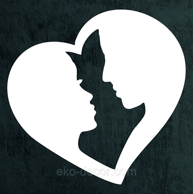 Декоративное настенное Панно «Влюбленные», Декор на стену 70*70 см, Белый Киев - изображение 6