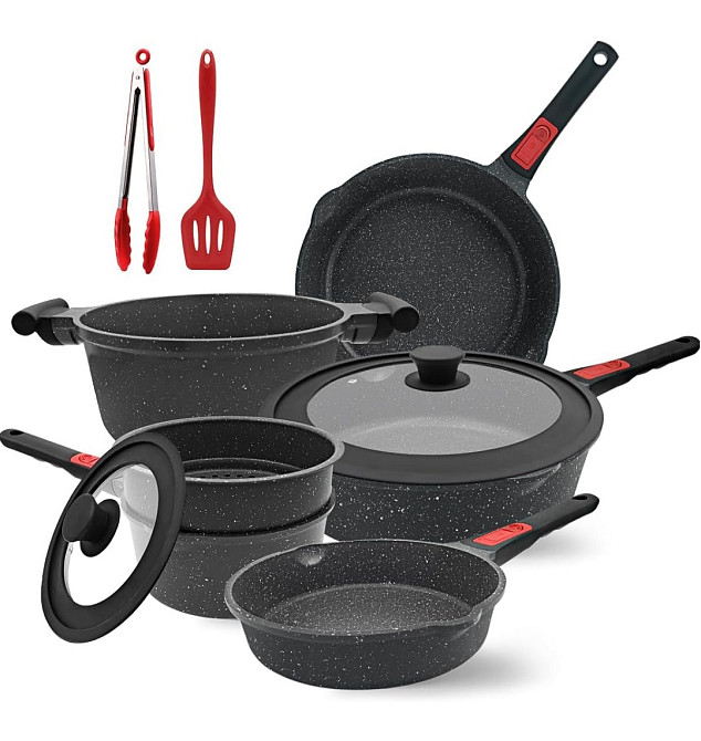 Набір з 5 каструль і сковорідок з антипригарним покриттям Луцьк - фото 1