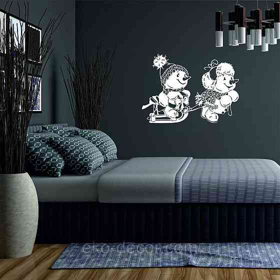 Декоративное настенное Панно «Снеговик», Декор на стену Киев