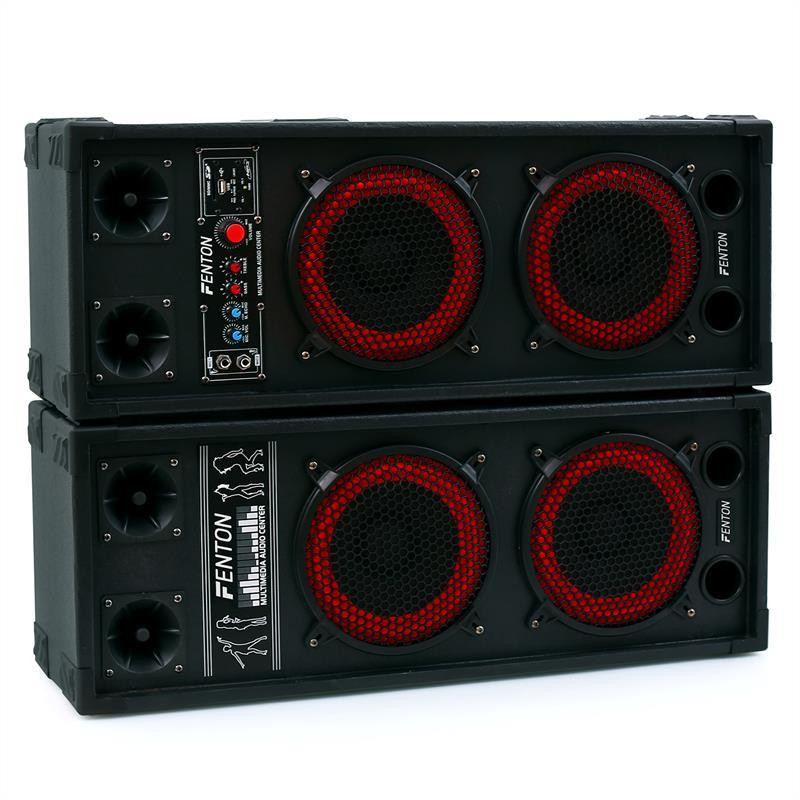 SPB-28 Active Passive Box Set 800 Вт 2x20 см НЧ-динамик USB/SD Bluetooth MP3 (Германия, читать описание) Ровно - изображение 2
