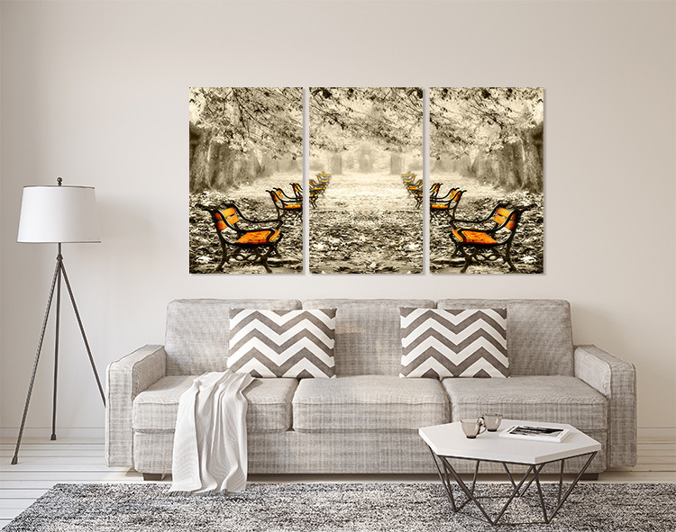 Модульная картина в гостиную / спальню  Парк    ART-297_3A 100х150 см Киев - изображение 2