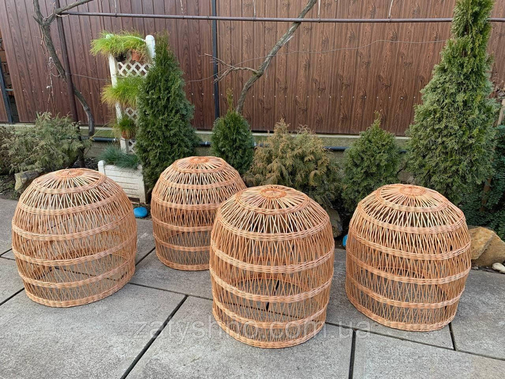 Плетеная люстра в виде большого шара Киев - изображение 4