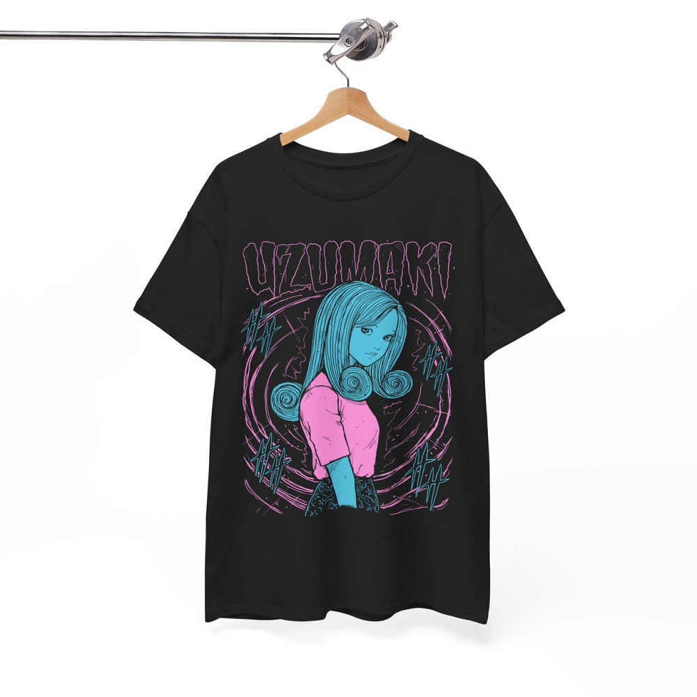 Футболка чоловіча з аніме принтом Джунджі Іто Узумакі Хоррор оверсайз (S/M/L) Чорний AnimeJ0469 Дніпро - фото 12
