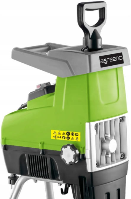 Подрібнювач гілок електричний 3500Вт 60л AGREENO (Польща) Київ - фото 2