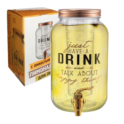 Лимонадник 3600мл з ємністю для льоду 9037-03 S&T Житомир - фото 1