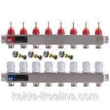 Колектор для теплої підлоги "EUROPRODUCT" на 8 контурів (нержавійка)) Харків