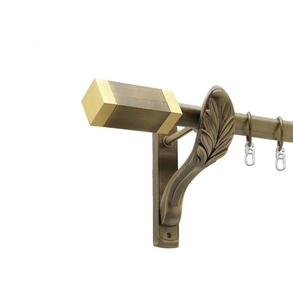 Карниз Orvit Квадро металевий однорядний ретро гладка труба кільце металеве Антик 25 мм 240 см (00-00018346) Львов - изображение 1