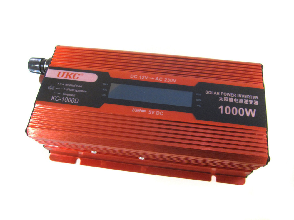 Перетворювач авто інвертор UKC 12V-220V 1000W LCD KC-1000D Винница - изображение 1