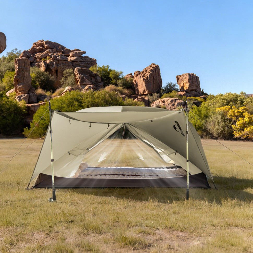 Намет надлегкий двомісний Naturehike Mongar Hiking Tent Pro CNK2550WS037, 20D, зелений Киев - изображение 4
