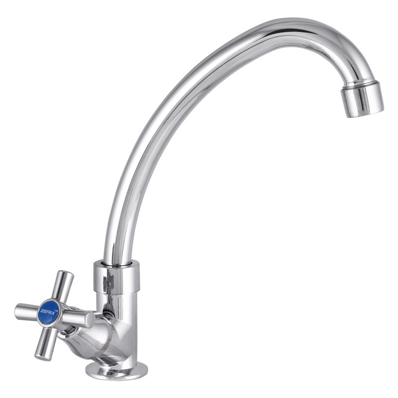 Монокран для холодної води Zerix Mono 012 хромований ABS-пластик (ZX2856) Чернівці - фото 1