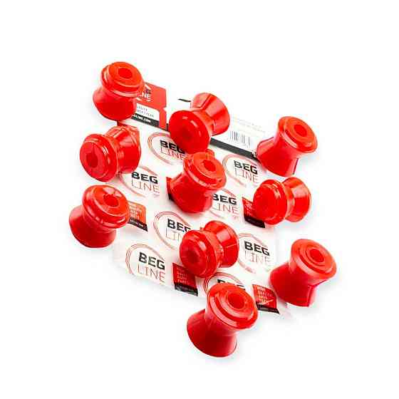 Втулка тяг 2101-2107 поліуретан червоний (стандарт) (к-кт 10 шт) реактивних Мукачево