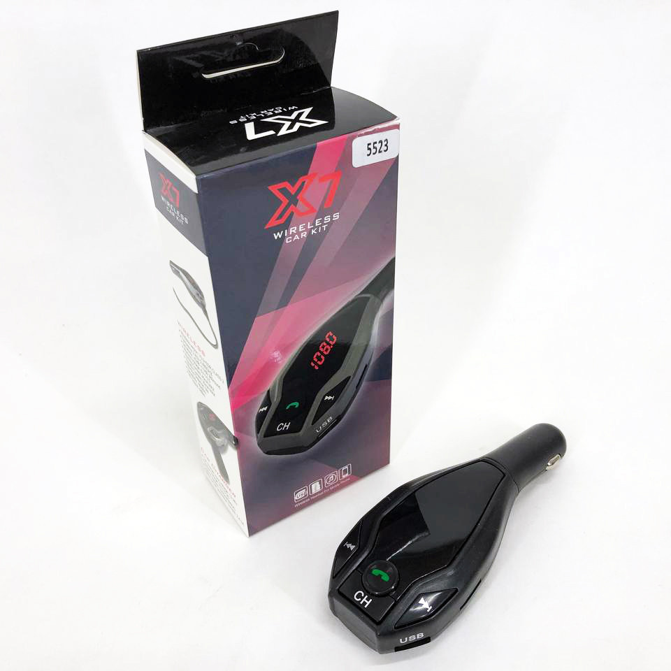 Модулятор музики в машину FM MOD. X7 BT, FM-модулятор на прикурювач в машині, KH-564 FM трансмітер Київ - фото 6