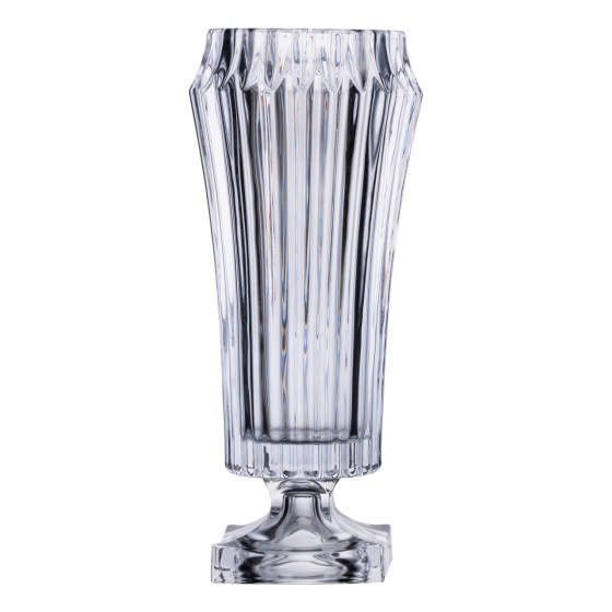 Ваза для квітів кругла 34.5 см скляна декоративна ваза з товстого скла 1.8 л HP-19-141 Коломия