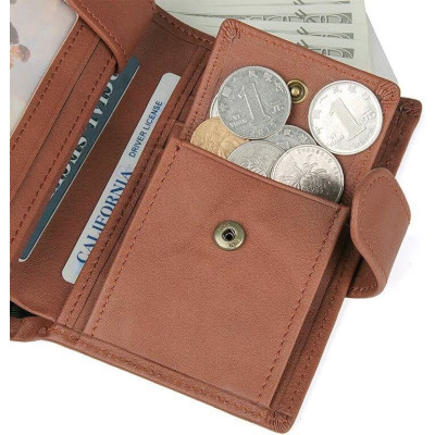 Портмоне Vintage З натуральної шкіри Коричневе (14534) Вінниця - фото 7