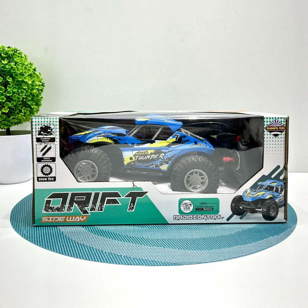 Машинка Баггі на радіокеруванні 24см акумулятор USB-зарядне Синя (0905-3) Чернігів - фото 2