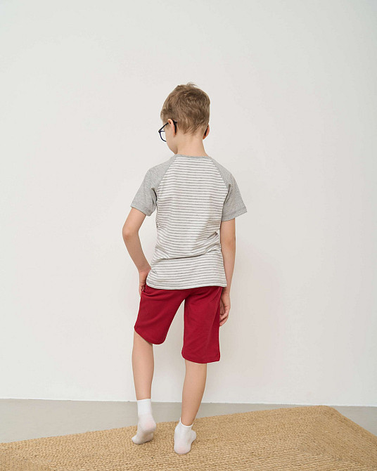 Комплект для мальчика с шортами Ozkan - Акула за штурвалом 31938 7-8 Киев - изображение 3