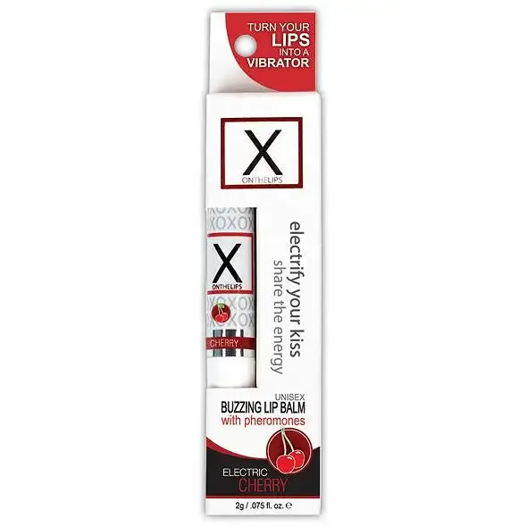 Стимулювальний бальзам для губ унісекс Sensuva - X on the Cherry Lips з феромонами, вишня Львів - фото 2