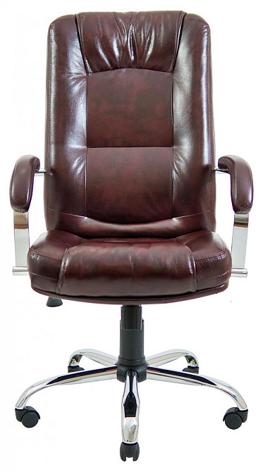 Офісне Крісло Керівника Richman Alberto Titan Firenze Хром М1 Tilt Коричневий Київ - фото 4