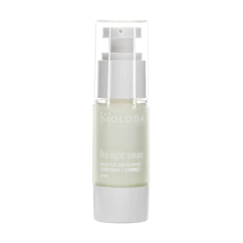 Зволожуючий крем-гель для обличчя Pro light cream Cornflower Vitamin E Moloda 30 мл Київ - фото 1