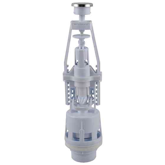 Зливний клапан бачка унітазу OPTIMUM з одним режимом зливу (хромована кнопка) OPTI 0410 Киев