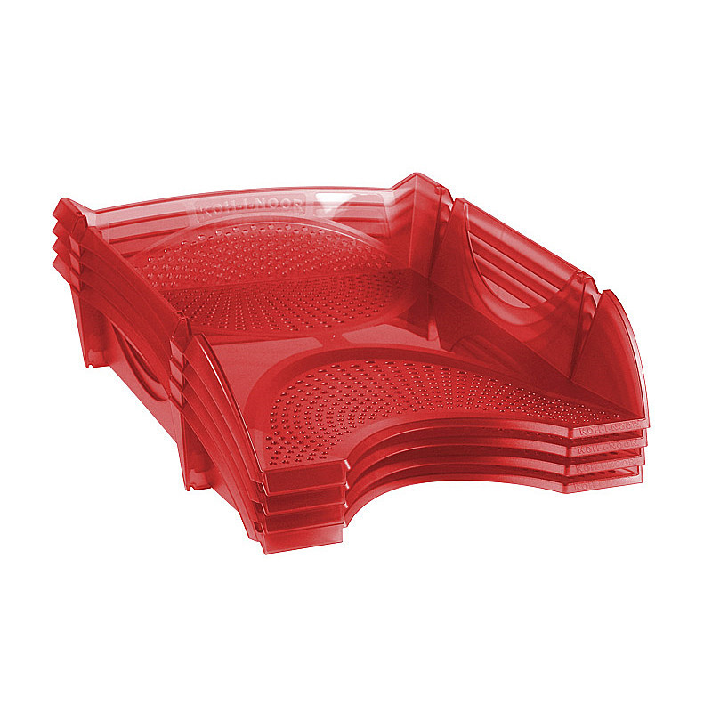 Лоток горизонтальний "Koh-I-Noor" 754149 прозорий червоний, шт Київ - фото 1