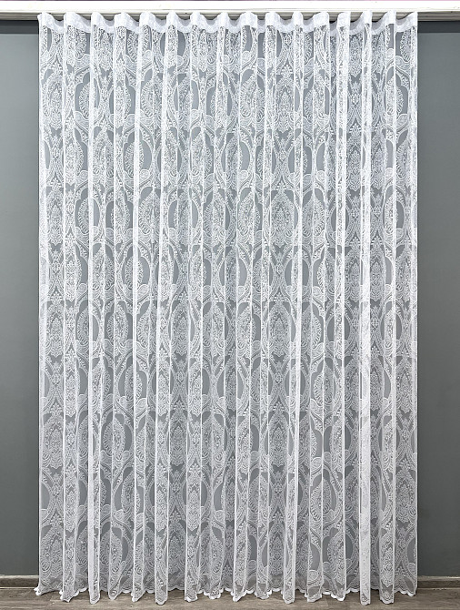 Тюль VR-Textil 1982т Жакард Білий 400х270 см (42-1006) Київ - фото 2