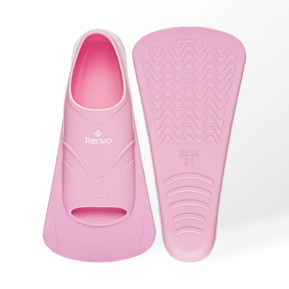 Короткі ласти для тренування в басейні Renvo Bustelo із закритою п'ятою Рожевий 36-38 (SF110-05 36-38) Київ - фото 1