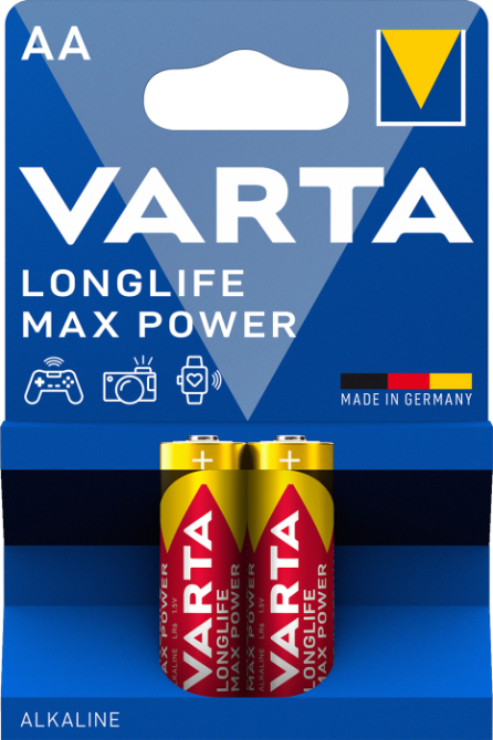 Батарейка пальчик VARTA LONGLIFE MAX POWER AA BLI 2 шт Рівне - фото 1