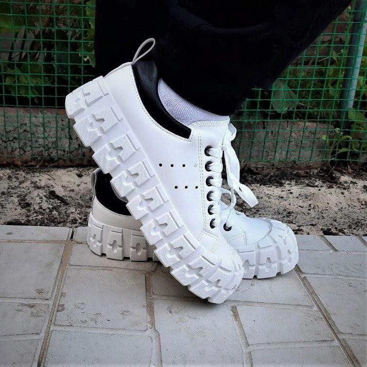 -Кеди Білі Мокасини Жіночі Кросівки (розміри: 36,38,39,40) — 81 Дніпро - фото 1