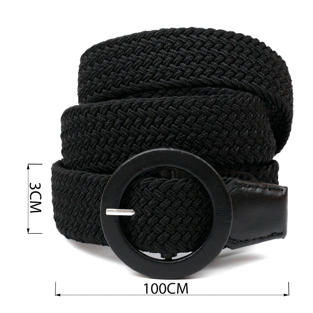 Жіночий текстильний ремінь Vintage 20821 Чорний Київ - фото 3