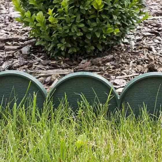 Бордюр садовий Prosperplast GARDEN LINE, темно-зелений, 10 м Київ