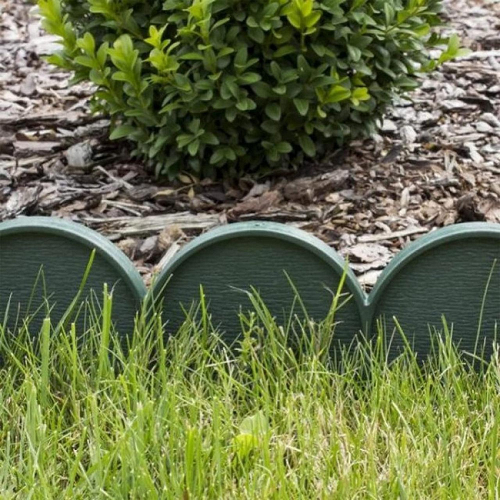 Бордюр садовий Prosperplast GARDEN LINE, темно-зелений, 10 м Київ - фото 3