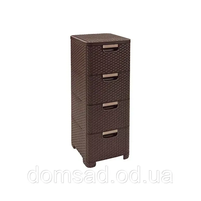 Комод пластиковий "BRILLIANT" 4 ящика 81х38х33 Efe plastics Одеса - фото 1