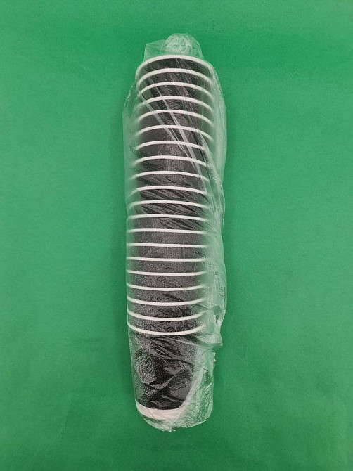 Стакан картонний 2-шаровий чорний 300 мл (8 oz) (20 шт.) Харків - фото 3