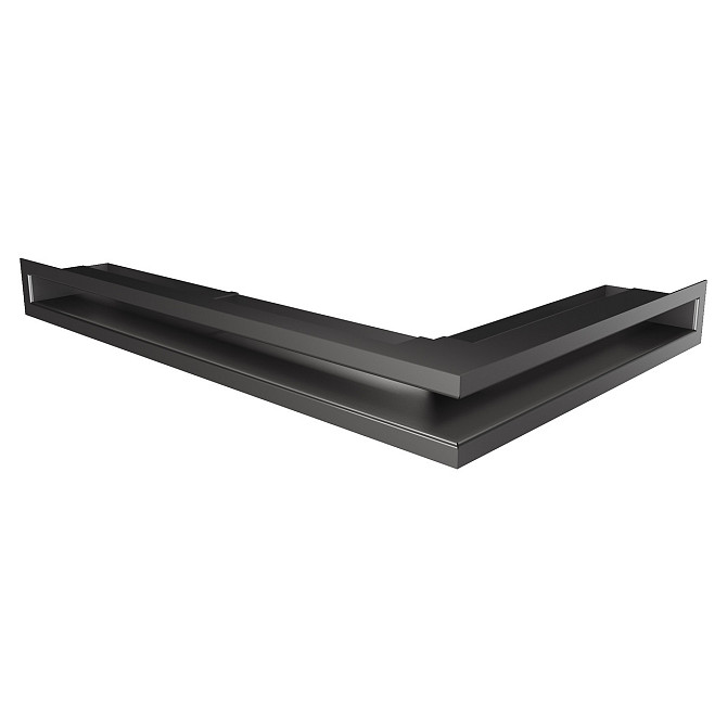 Вентиляційна решітка для каміна кутова права SAVEN Loft Angle 90х600х400 чорна Львів - фото 1