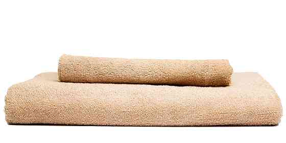 Комплект рушників Ideal Textile однотонних 50х90см + 70х140см 400 г/м2 (56860932) Бежевий Чернівці