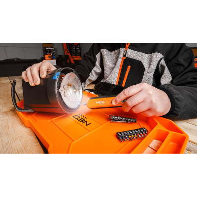 Викрутка акумуляторна Neo Tools 4in1 1.5Ah, 4.5Нм, 230об/хв, 20 біт, кейс (04-199) Вінниця - фото 10