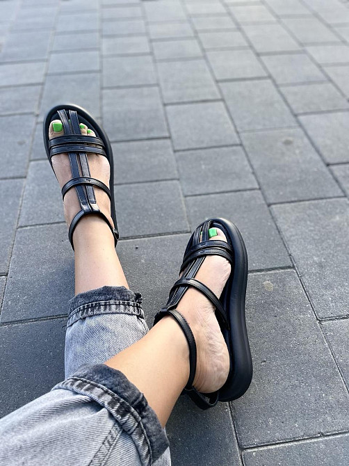 PGV Босоніжки жіночі PGV 1240 чорні (літо, шкіра натуральна) (5141) 36-39 Коломыя - изображение 4