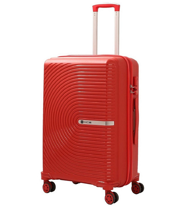 Валіза пластикова MCS V374 середня 65 см червона Київ - фото 1