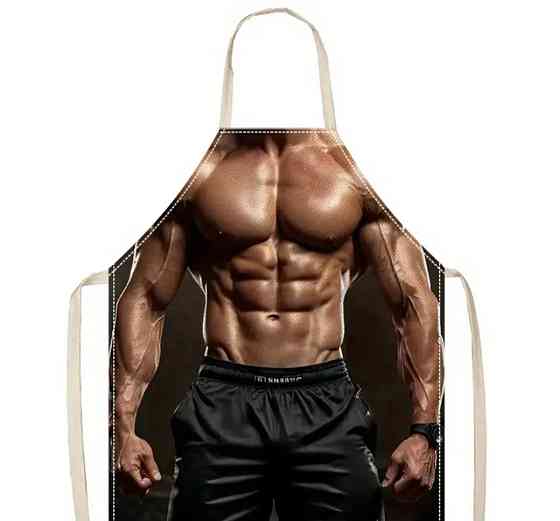 Фартух для чоловіків з приколом 55 на 65 см різнобарвний Київ