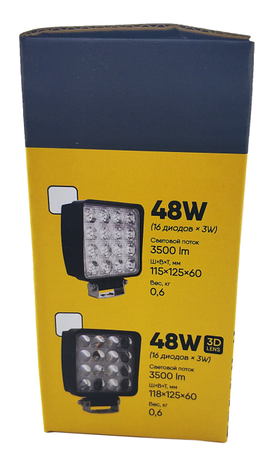 LED кругла фара 27W, 9 ламп, широкий промінь 10/6000K 30V Мукачево - фото 6