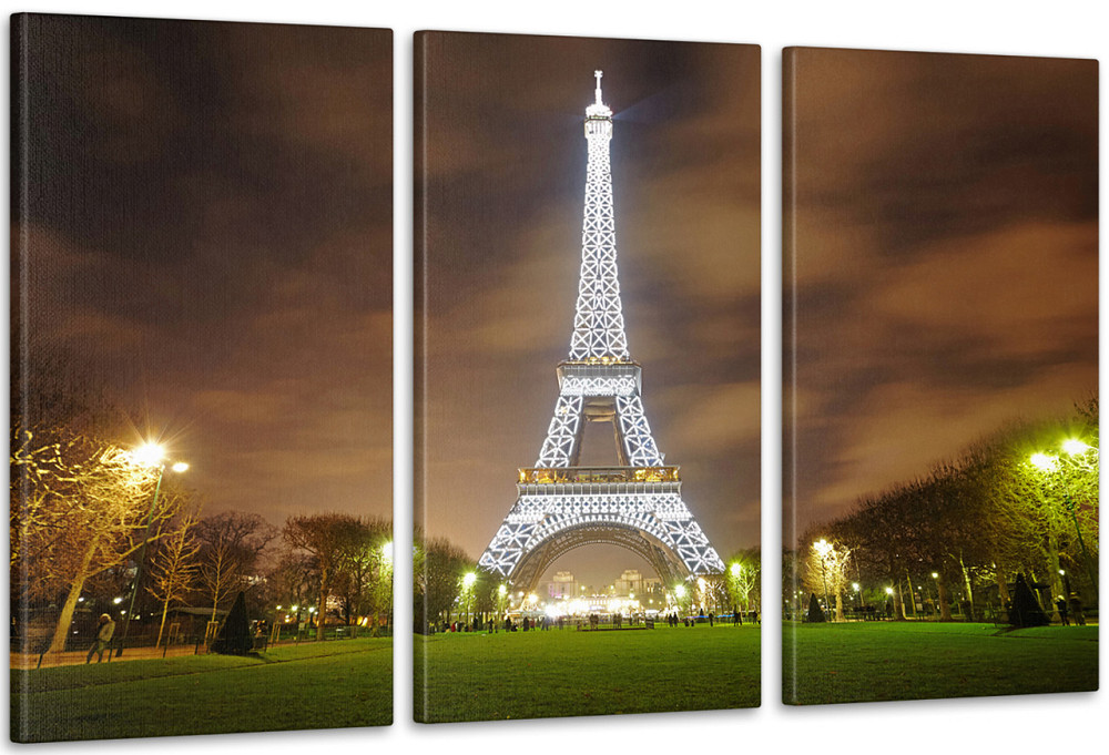Модульна картина Нічний Париж Аrt-107_3А Київ - фото 1