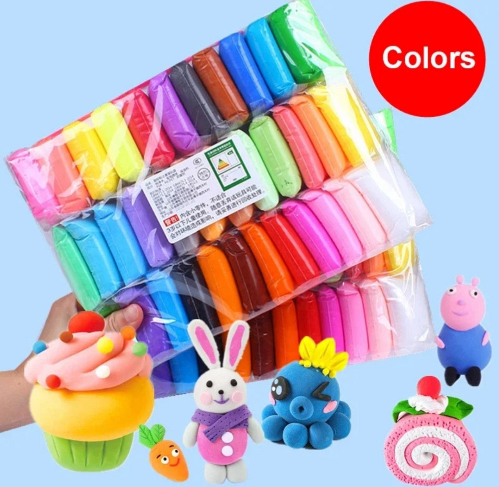 Воздушный пластилин 36шт микс Масса для лепки Воздушный пластилин Киев - изображение 1