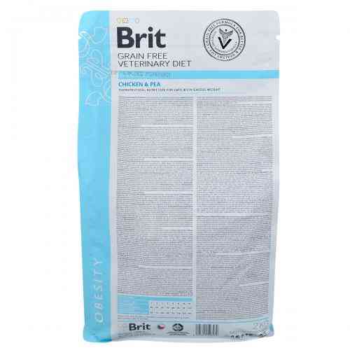 Корм сухой Brit Grain VetDiet Cat Obesity для кошек с лишним весом и ожирением с курицей и горохом 2 кг Киев