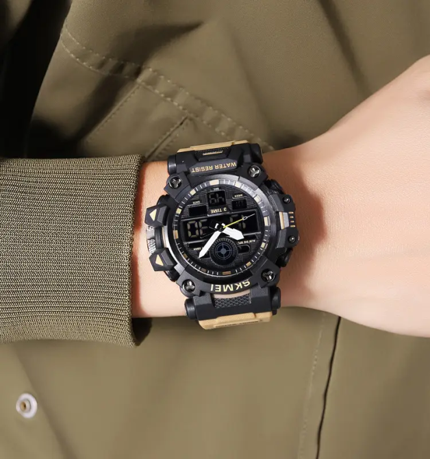 Часы мужские наручные спортивные Skmei 2226 Хаки Винница - изображение 6