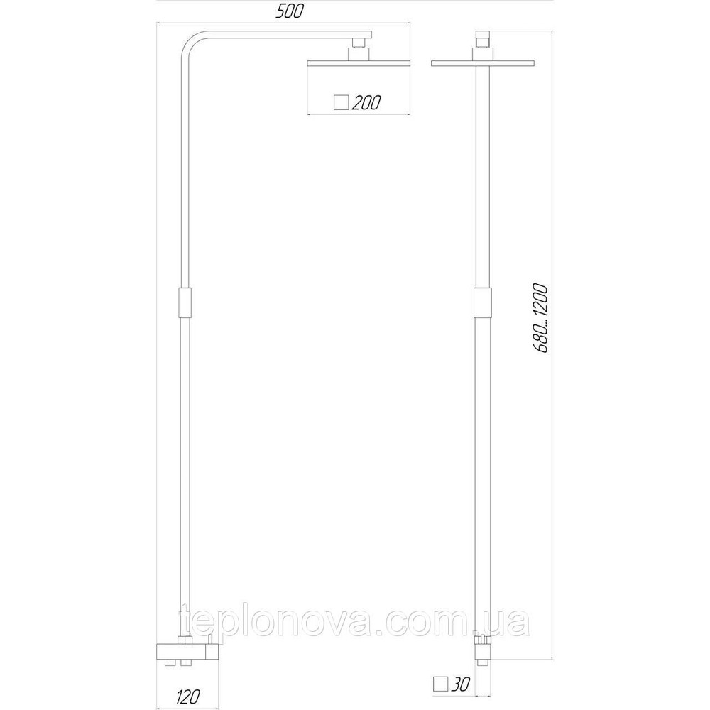 Душевая колонна Globus Lux MILANO GL-BAR-0707 Черновцы - изображение 4