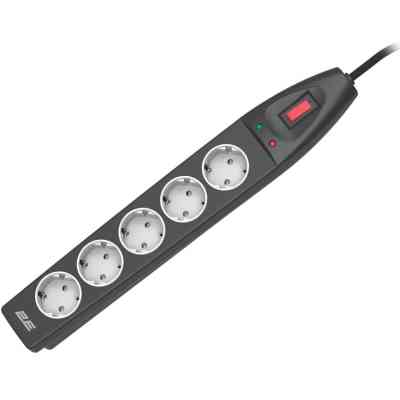 Сетевой фильтр питания 2E 2E-SP515M5BK 5m (2E-SP515M5BK) Винница