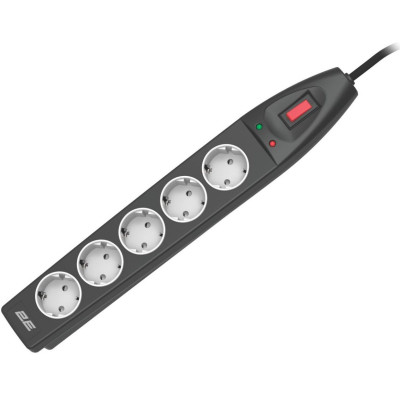 Сетевой фильтр питания 2E 2E-SP515M5BK 5m (2E-SP515M5BK) Винница - изображение 1