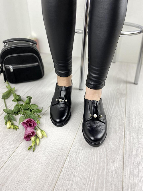 MILLI GOLD Туфлі жіночі MILLI GOLD 1244-10120 чорні (весна-осінь, шкіра натуральна) (3309) 37р. Коломыя - изображение 6