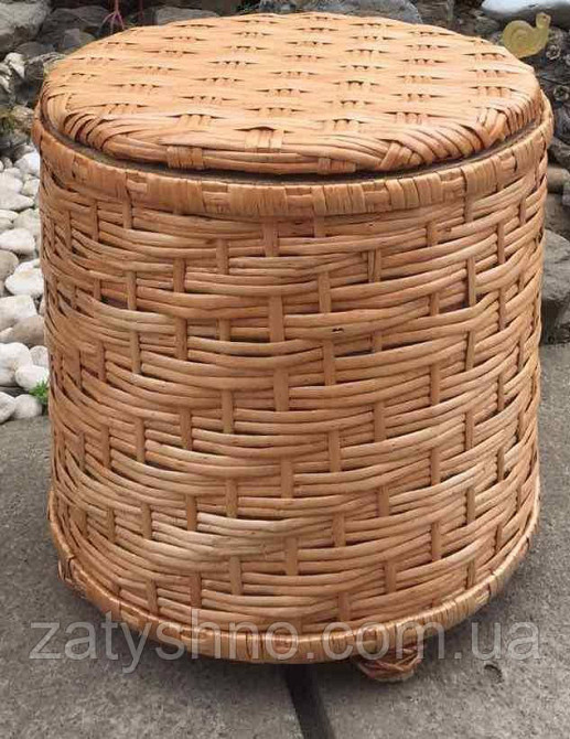 Пуфик плетеный из лозы Киев - изображение 6